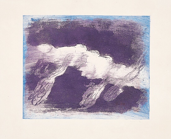 Jean Fautrier, "Orage violet", Mason 218
