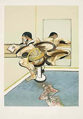 Francis Bacon, nach "Figure Writing Reflected in a Mirror, 1976",Tacou 8
