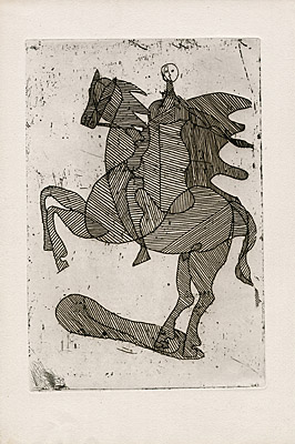 Georges Braque, "Cavalier", Vallier 017