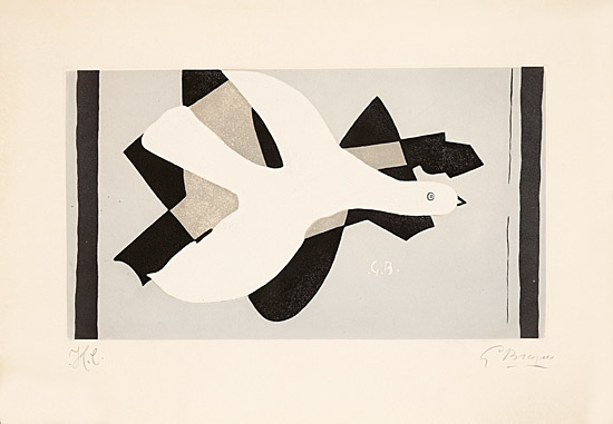 Georges Braque, "L'oiseau et son ombre III", Vallier 158