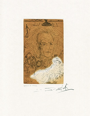 Salvador Dalí, "Hommage à Konrad Adenauer", Löpsinger/Michler, Sahli 219, 38