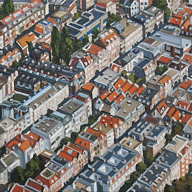 Ralph Fleck, "Stadtbild 9/II (Amsterdam)"