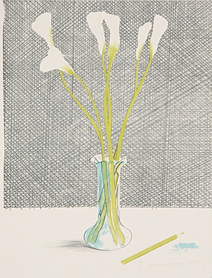 David Hockney, "Lillies (Still Life)",Scottish Arts Council 118