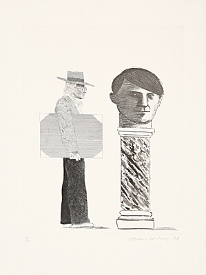 David Hockney, "The student: homage to Picasso",Scottish Arts Council 153