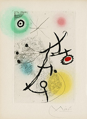 Joan Miró, "Ponts suspendus" (Hélène Prigogine), Cramer, Dupin 094, 387
