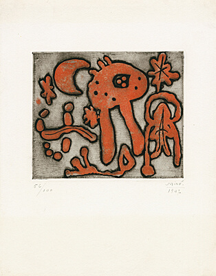 Joan Miró, aus "The prints of Joan Miró" (Michel Leiris), Dupin, Cramer 47, 13