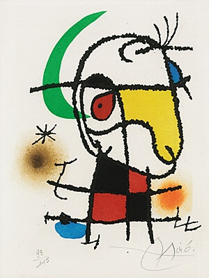 Joan Miró, aus "Le vent parmi les roseaux" (William Butler Yeats), Dupin, Cramer 0545, 149