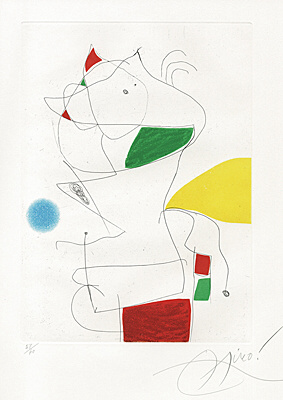 Joan Miró, "Le demi-sommeil de l'attente" (Der Halbschlaf der Erwartung), Dupin 0982