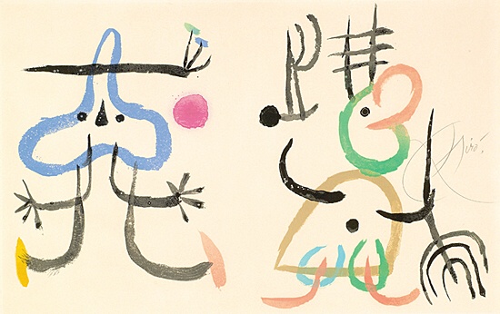 Joan Miró, ohne Titel, Mourlot, Cramer 1010, 204