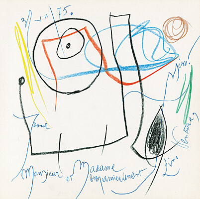 Joan Miró, ohne Titel, Expertise von ADOM liegt vor