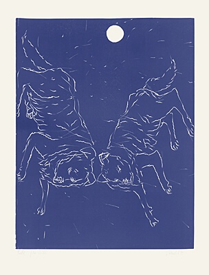 Georg Baselitz, "Zwei Hunde"