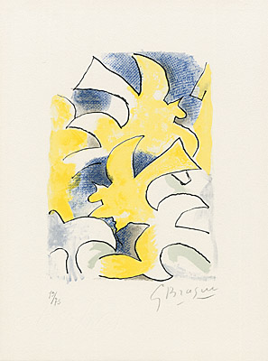 Georges Braque, "Migration" (Wanderung), Vallier, Mourlot 187 S. 269 o.l., 121