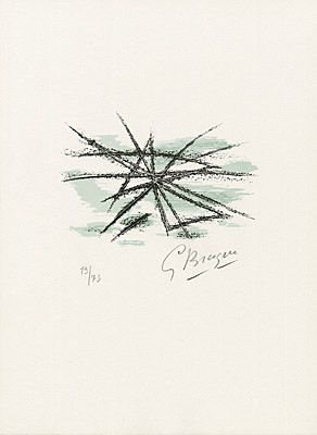 Georges Braque, "L'étang" (Der Teich), Vallier, Mourlot 187 S. 271 u.l., 126