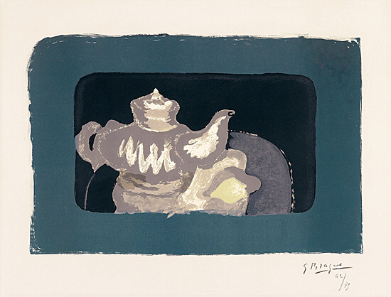 Georges Braque, "Théière grise", Vallier, Mourlot 035, 15