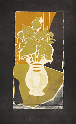 Georges Braque, "Feuilles, couleur lumière", Vallier, Mourlot 086, 29