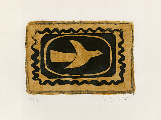 Georges Braque, "Oiseau verni (Oiseau VII)", Vallier, Mourlot 093, 28