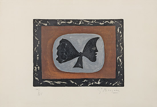 Georges Braque, "Uranie II", Vallier, Mourlot 118, 59