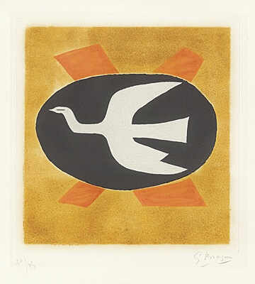 Georges Braque, "L'oiseau de feu (Oiseau XIII)",Vallier 121