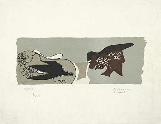 Georges Braque, "Le poète", Vallier, Mourlot 131, 60