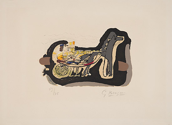 Georges Braque, "Gélinotte", Vallier, Mourlot 149, 81