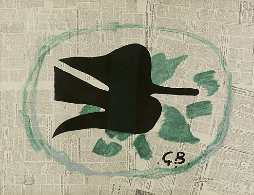 Georges Braque, "L‘oiseau dans le feuillage", Vallier, Mourlot 164, 102
