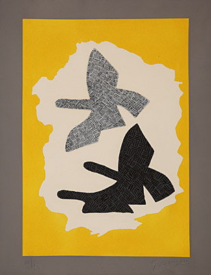 Georges Braque, "Les trois oiseaux en vol", Vallier 168