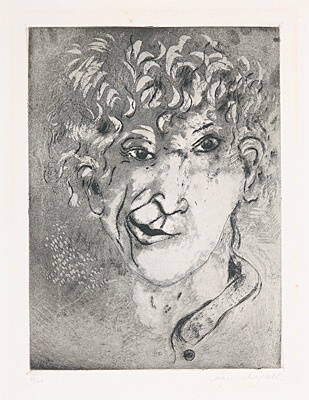 Marc Chagall, "Selbstbildnis mit Grimasse", Kornfeld 43 VI.b