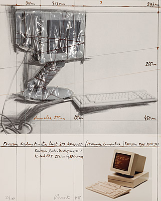 Christo & Jeanne-Claude, "Ericsson Display Monitor Unit 3111, Wrapped", Schellmann 120