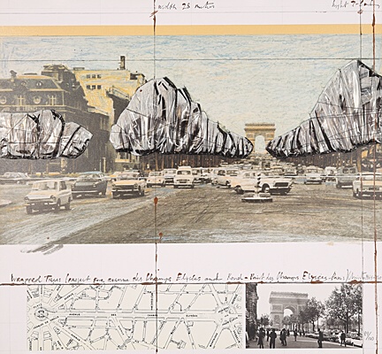 Christo & Jeanne-Claude, "Wrapped Trees", Schellmann 160