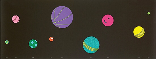 Michael Craig-Martin, "The Planets"