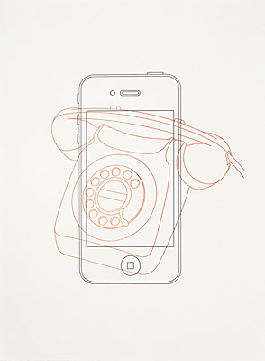 Michael Craig-Martin, "Telephone / iPhone"