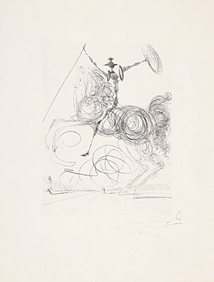Salvador Dalí, "Don Quichotte", Löpsinger/Michler, Sahli 99, 1