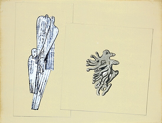 Max Ernst, "Colombes et corail" ou "Oiseau et madrépore",Spies/Metken 1859