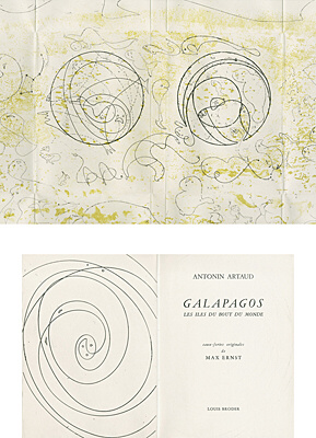 Max Ernst, "Galapagos - Les îles du bout du monde" (Antonin Artaud), Spies/Leppien, Brusberg/Völker 059 H (von K), 73