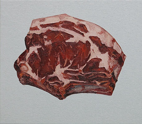 Ralph Fleck, "Steak 19/VI (Shorthorn Galloway)"