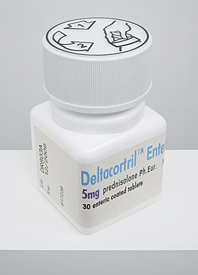 Damien Hirst, "Deltacortril Enteric 5mg 30 enteric coated tablets",  OC10063