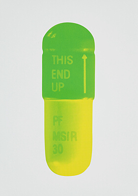 Damien Hirst, "Mint Blue / Apple Green / Lemon Yellow",  OC10205
