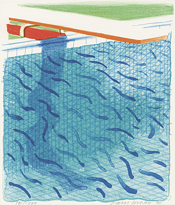 David Hockney, "Paper Pools"