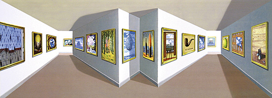 Patrick Hughes, "Magrittes"