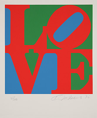 Robert Indiana, "The Book of Love" 1996, Galerie Boisserée