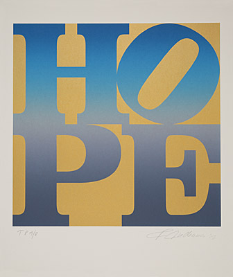Robert Indiana, "Four Seasons of Hope (Gold)" 2012, Galerie Boisserée