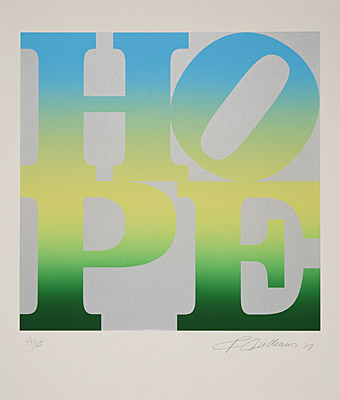 Robert Indiana, "Four Seasons of Hope (Silver)" 2012, Galerie Boisserée