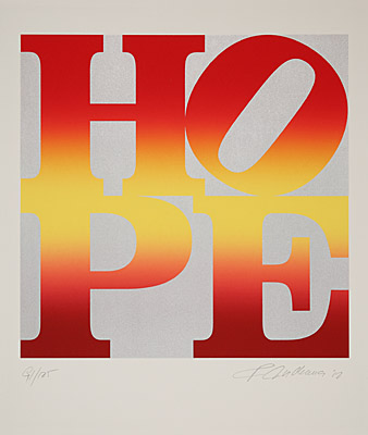 Robert Indiana, "Four Seasons of Hope (Silver)" 2012, Galerie Boisserée