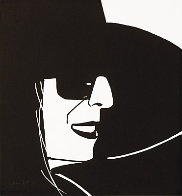 Alex Katz, "Black Hat (Ada)"