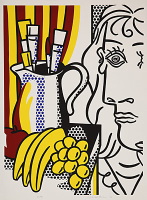 Roy Lichtenstein, "Still Life with Picasso", Corlett 127