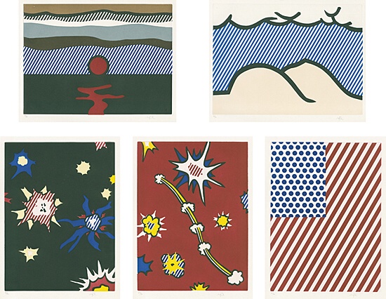 Roy Lichtenstein, "La Nouvelle Chute de l'Amérique",Corlett 267-276