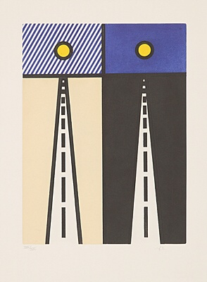 Roy Lichtenstein, "Illustration for "Auto Poésie: en Cavale de Bloomington",Corlett 268