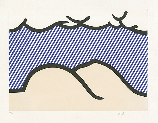Roy Lichtenstein, "Illustration for “De Denver au Montana, Départ 27 Mai 1972“ (I)",Corlett 275