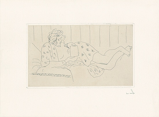 Henri Matisse, "La lettre",Duthuit 126, pl. 90