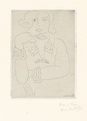 Henri Matisse, "Figure au col et manchettes de dentelle",Duthuit 197, pl. 152